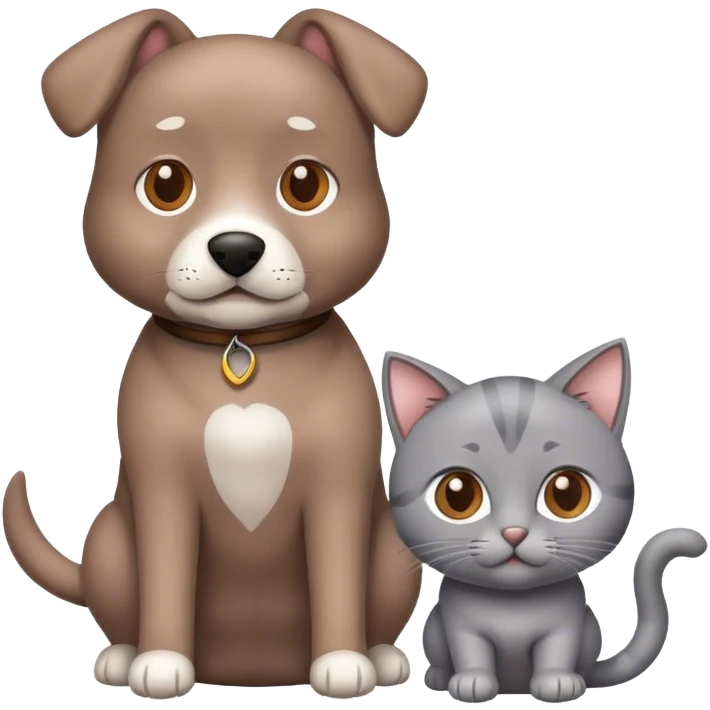 dog and cat emoji