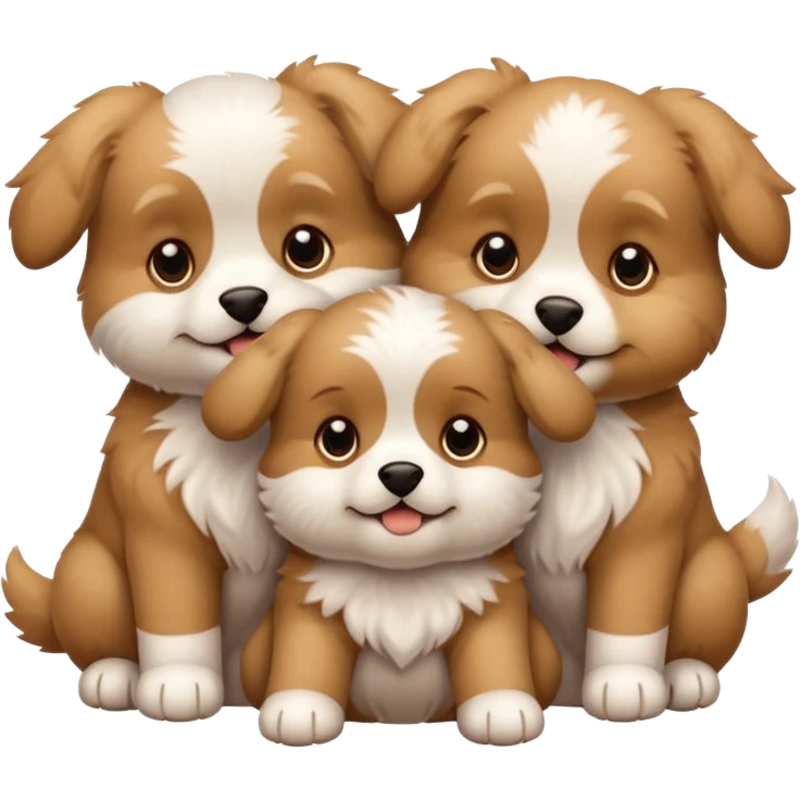 3 puppies emoji