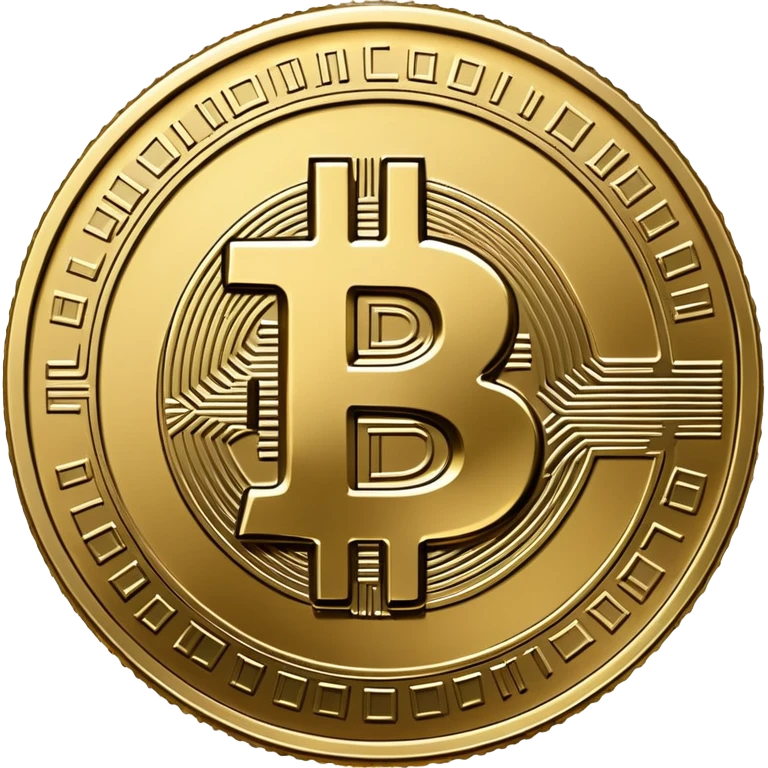 Make a coin engraved seal looks like bitcoin emoji