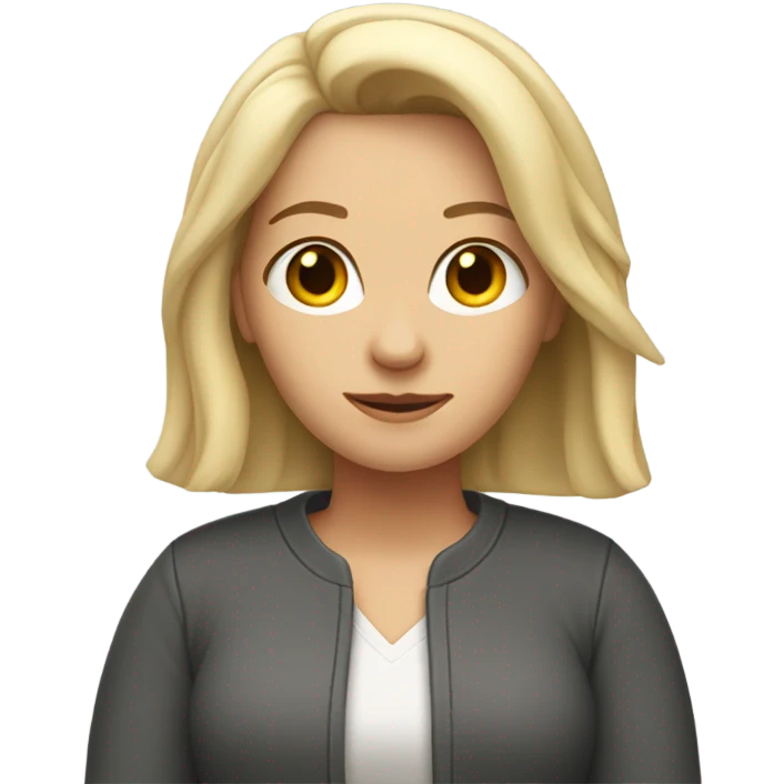 white woman shrugs emoji