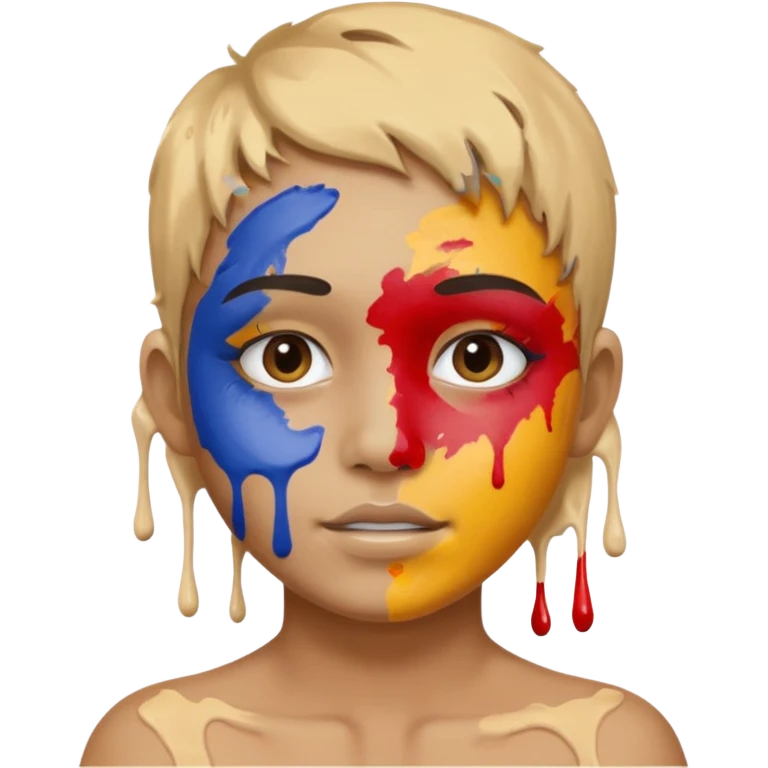 paint  on face body emoji