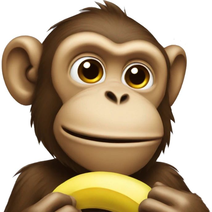 monkey holding banana  emoji