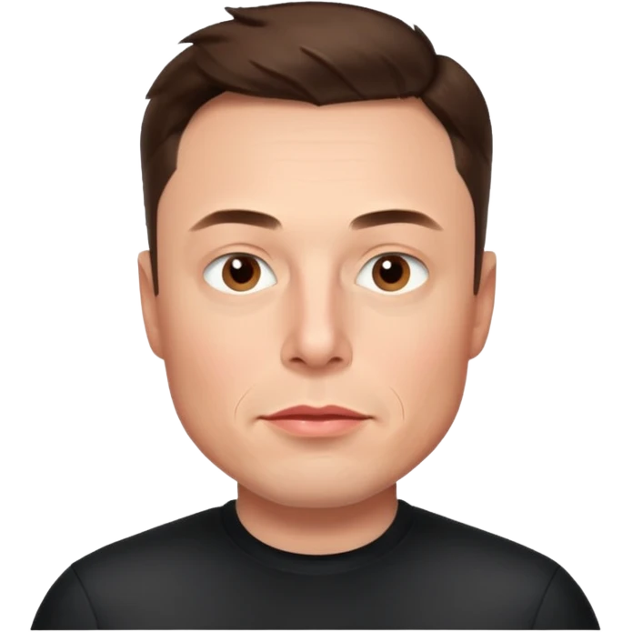 only the head no shoulders of elon musk  emoji