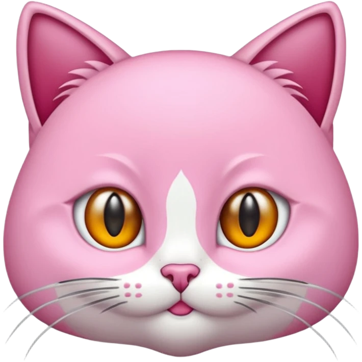Pembe bir kedi kuyruğu İnce emoji