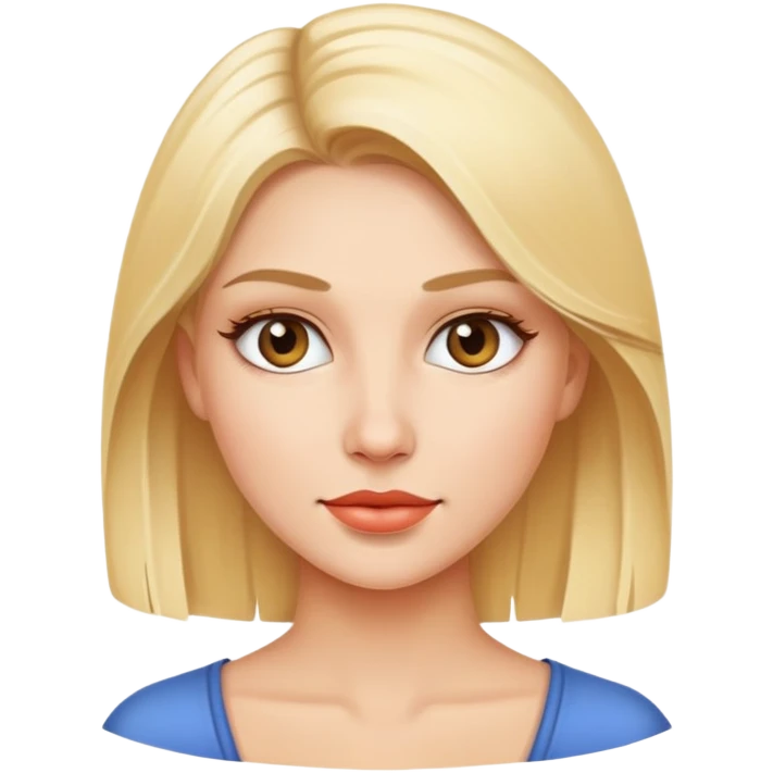 mujer rubia guapa emoji