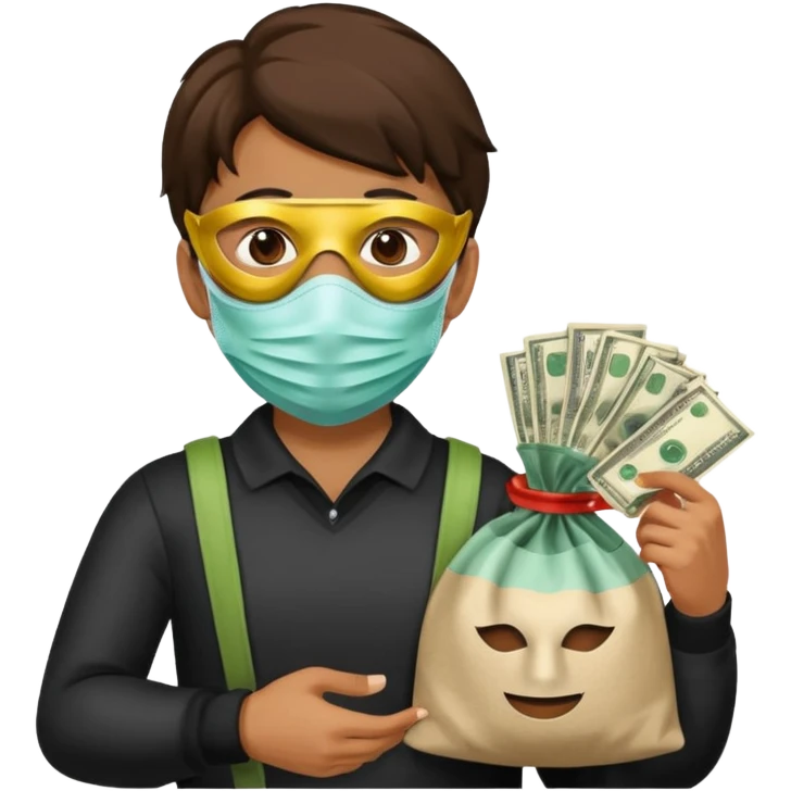  Money robbery image emoji