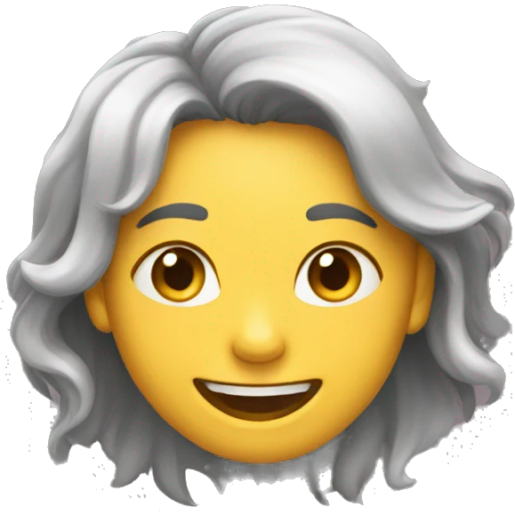 Cara agachada sonriendo  emoji
