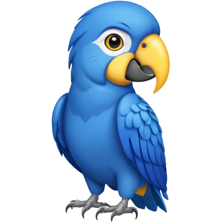 blue parrot  emoji