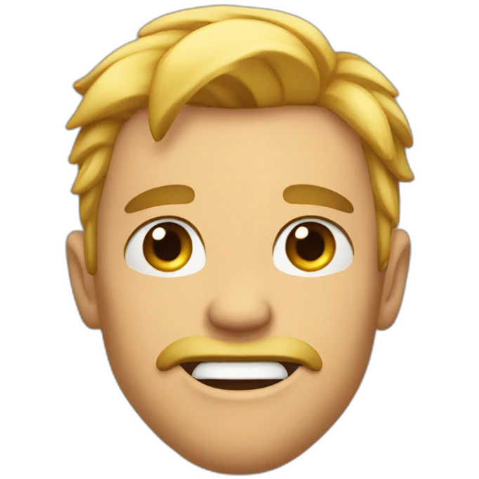 strong muscilar male face mewing emoji