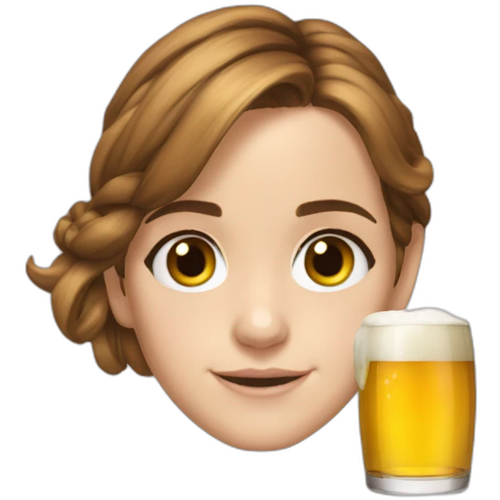 Emma Watson biere emoji
