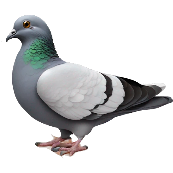 pigeon with humans hand emoji