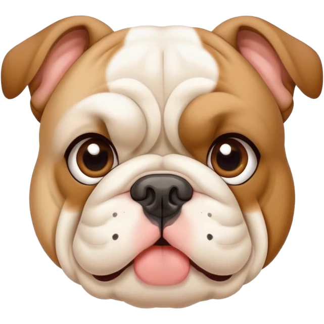 cute  bulldog emoji