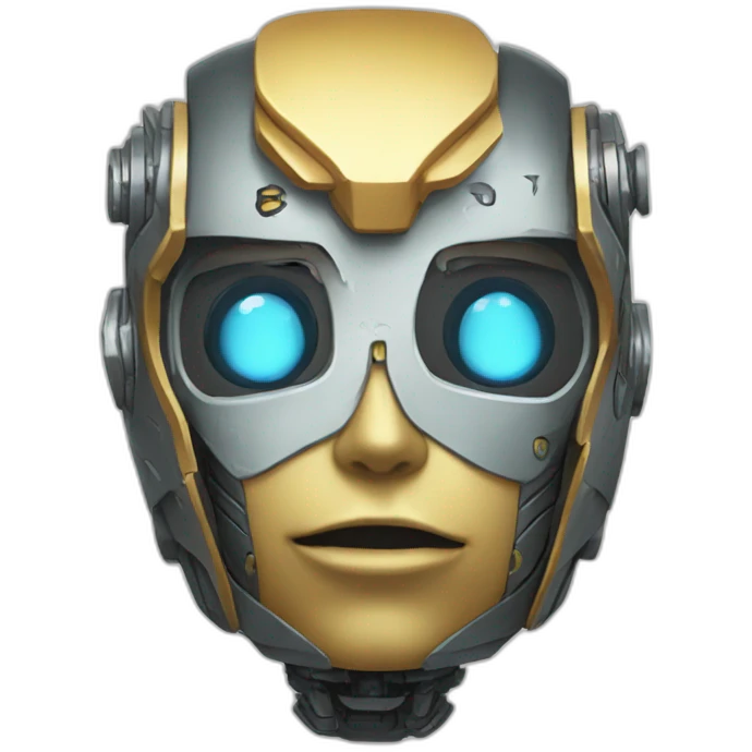 Corazon estilo robot emoji