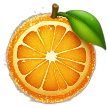 orange sparkles emoji