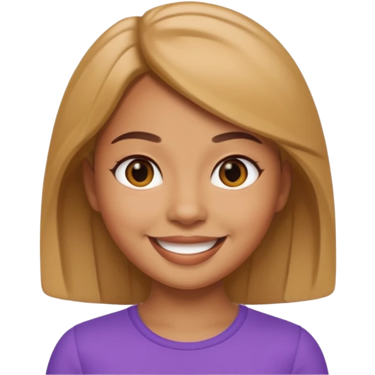 Memoji girl smiling emoji