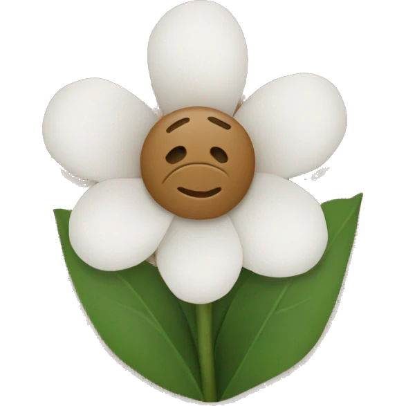 white flowers wrapped in brown paper emoji
