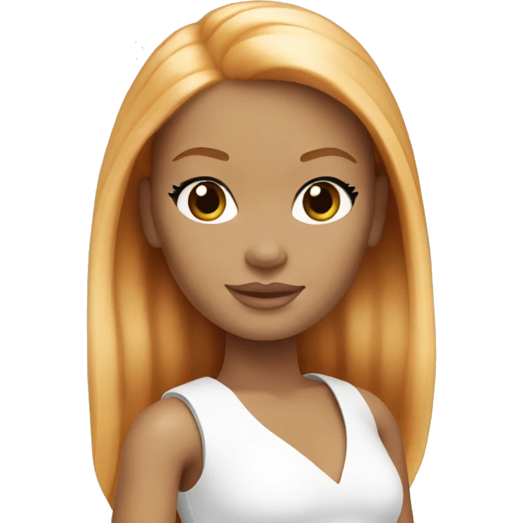 White Barbie ginger emoji