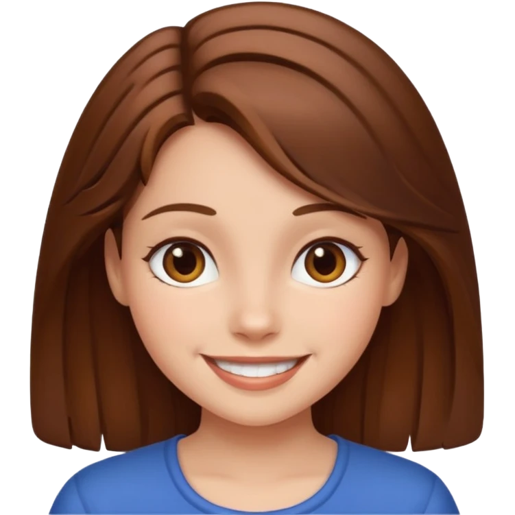 can you make her smiling?  emoji