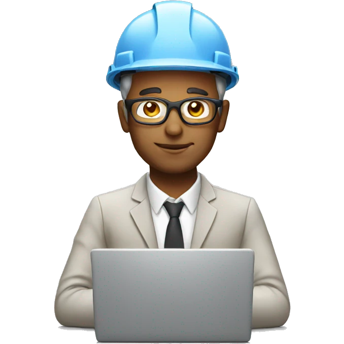 Architect with laptop emoji