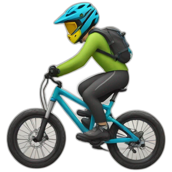 downhill mountain biking emoji