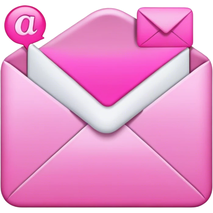pink email emoji