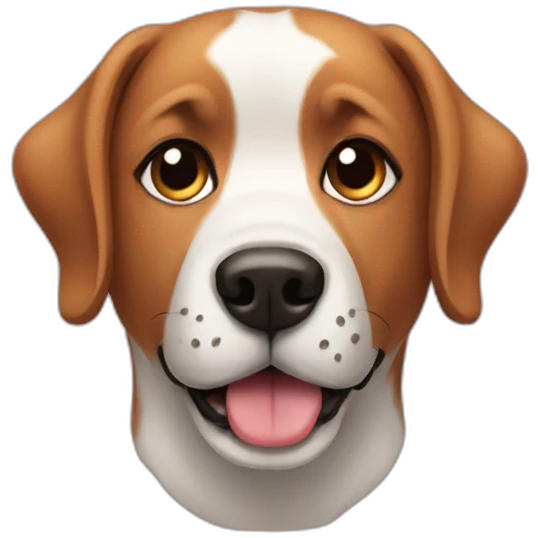 a dog saying gg emoji