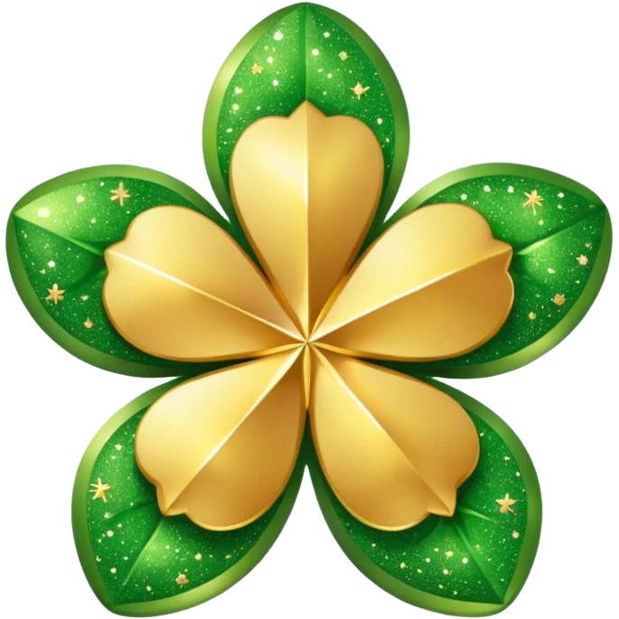 real cosmos star, but with clover, to make star look like lucky star, but main point is star, make it more star like real star emoji, make star with 5 edges emoji