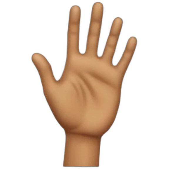 Doigt bronzé  emoji