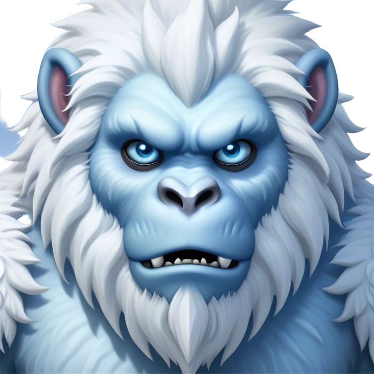 Cinematic Realistic WoW Yeti Portrait, head tilted epicly and inquisitively, showcasing a primal blend of raw might and mystical allure. His thick, shaggy fur in icy whites and pale blues and piercing ice-blue eyes are rendered in meticulous detail under dynamic, frosty lighting, high shine, epic and awe-inspiring, embodying the mystique of the frozen wilderness. emoji