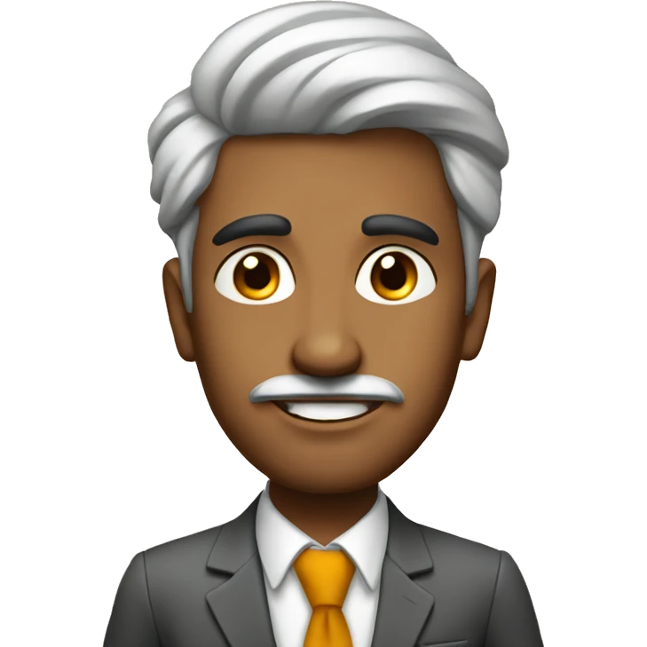 A Fair skin Indian Guy as an Industrialist  emoji