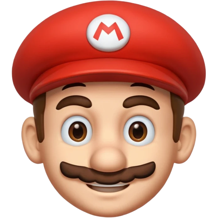 only mario's head thinking  emoji