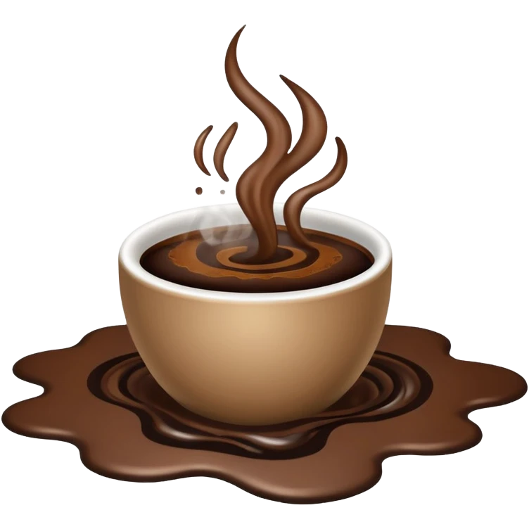 spilled coffee emoji