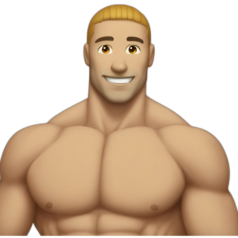 buff man body waterpolo flexong emoji