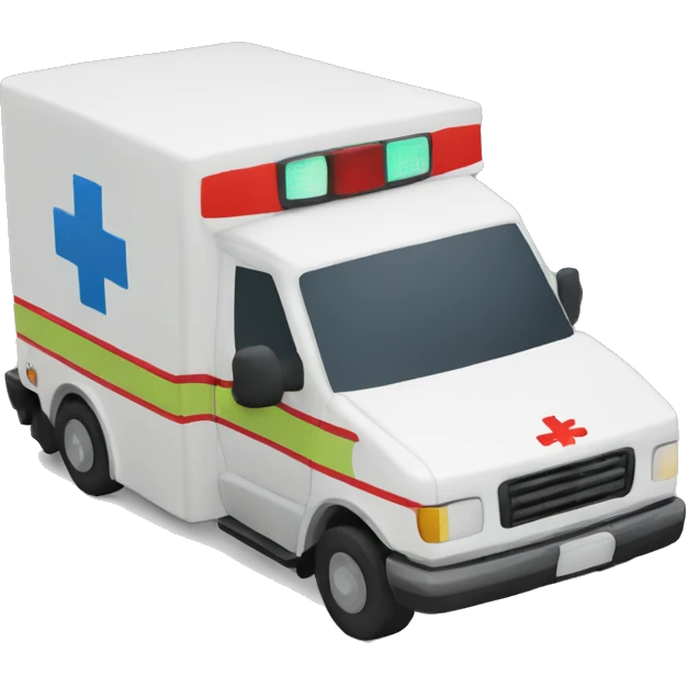 Ambulance with “MG” replace the cross emoji