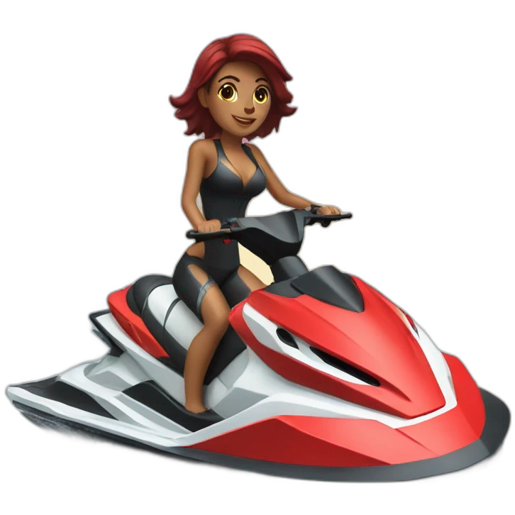 Jet ski rouge  emoji