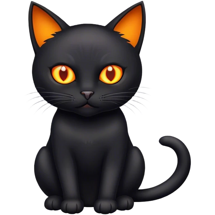halloween black cat emoji
