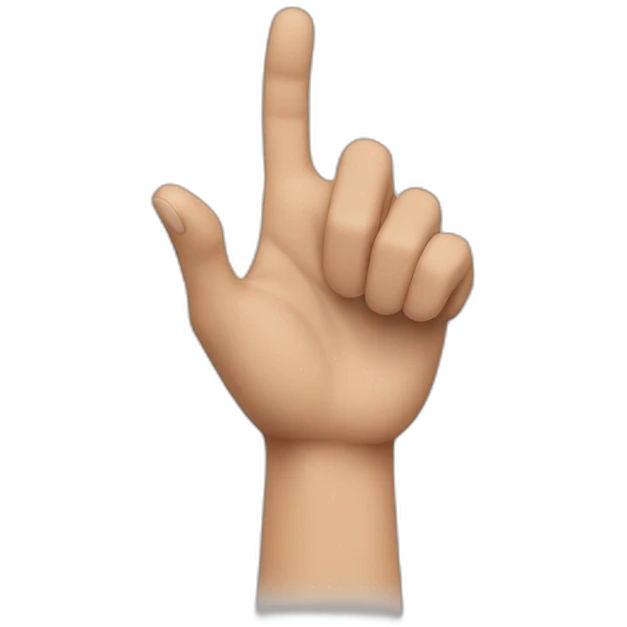 solo hand snapping with white background emoji