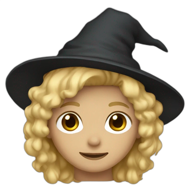 boy witch blond hair and white cap brown skin emoji