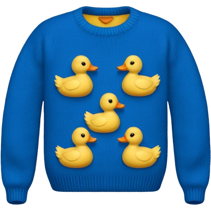 sweater with ducks emoji