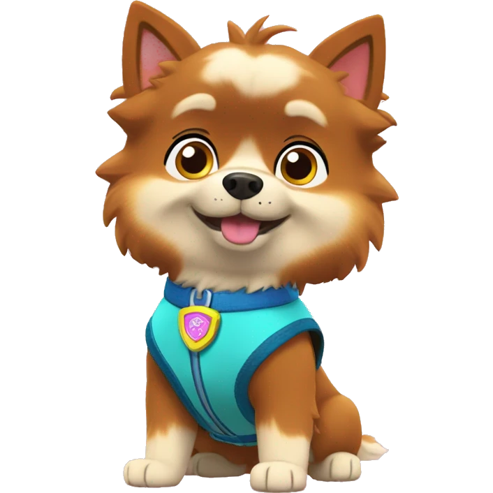 Skye from paw patrol Pomeranian emoji