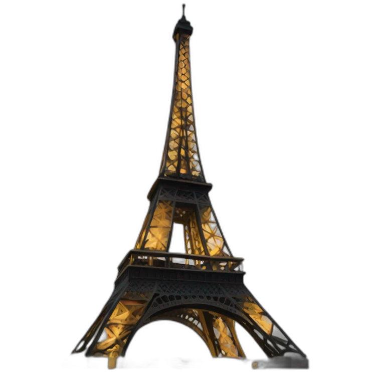 eiffel tower at night emoji