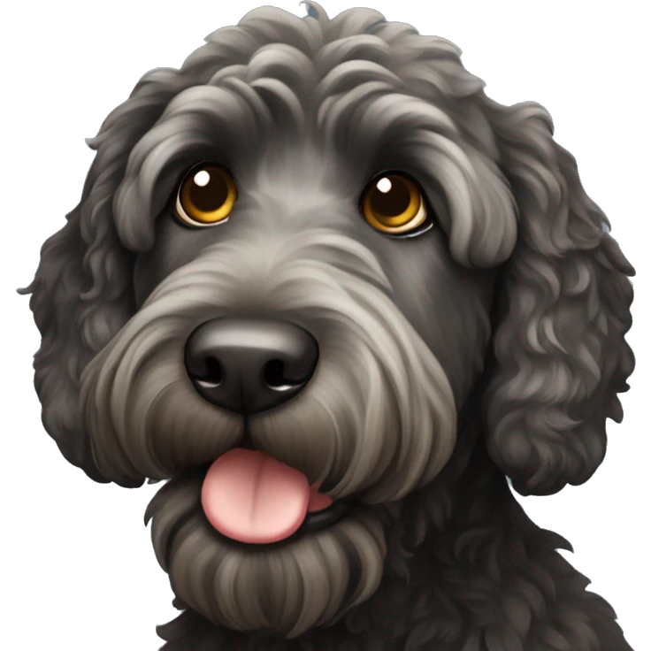 black labradoodle  emoji