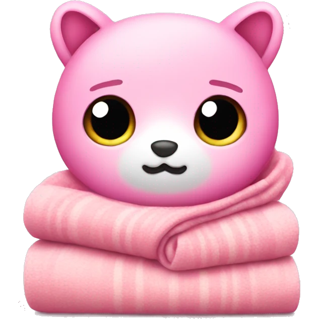 Cute pink blanket  emoji