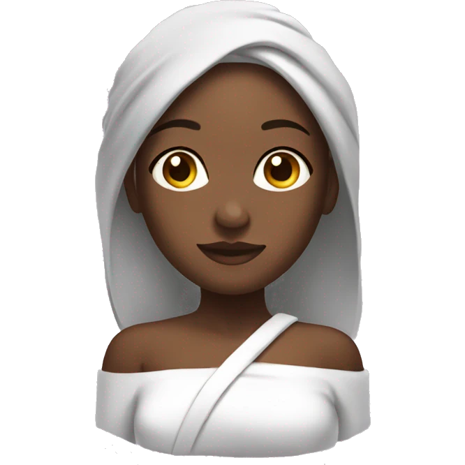 Spa relaxed girl emoji