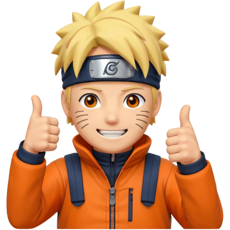 naruto shows thumbsup emoji