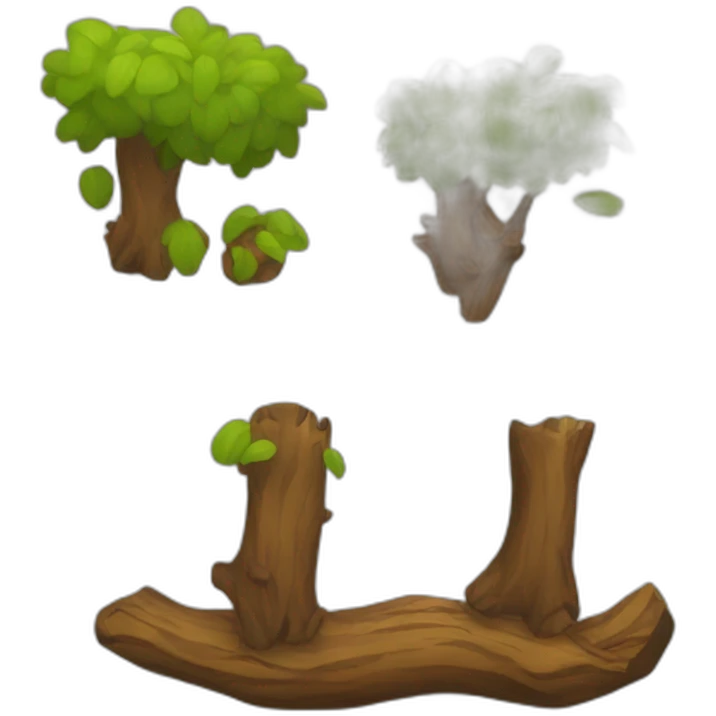 feu de bois emoji