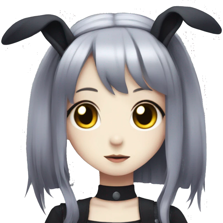 goth bunny girl anime emoji