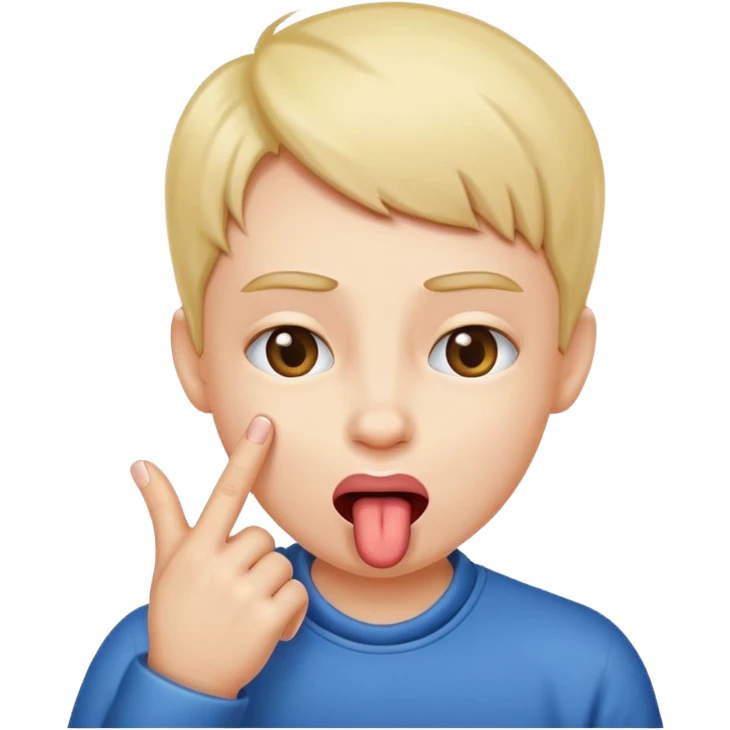 Person pinching there fingers with there tongue out emoji