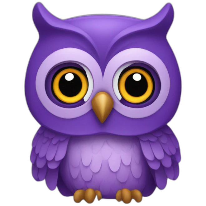 The purple owl emoji