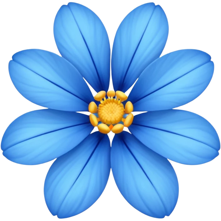 all blue flower emoji